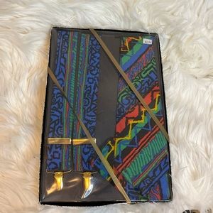 Multi colored vintage men’s suspenders. 🤎